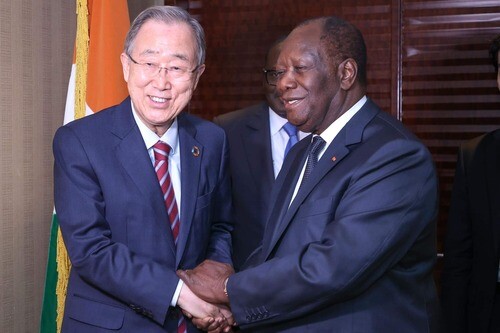 Ouattara Ban Ki moon