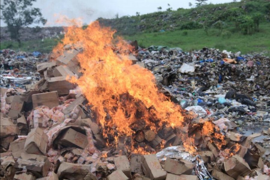 Incineration stups