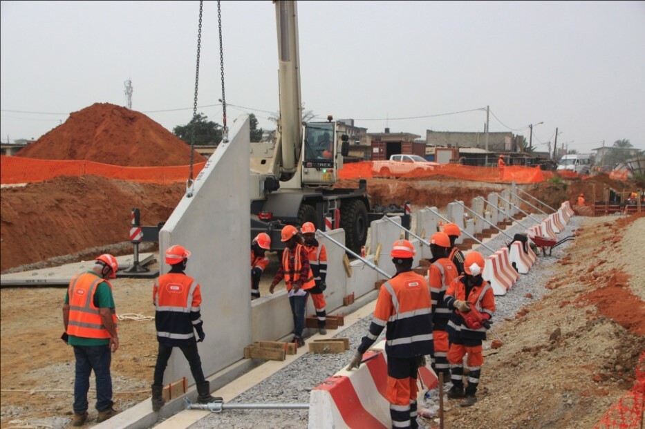 Travaux metro Abj